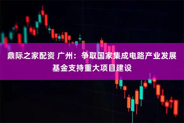 鼎际之家配资 广州：争取国家集成电路产业发展基金支持重大项目建设